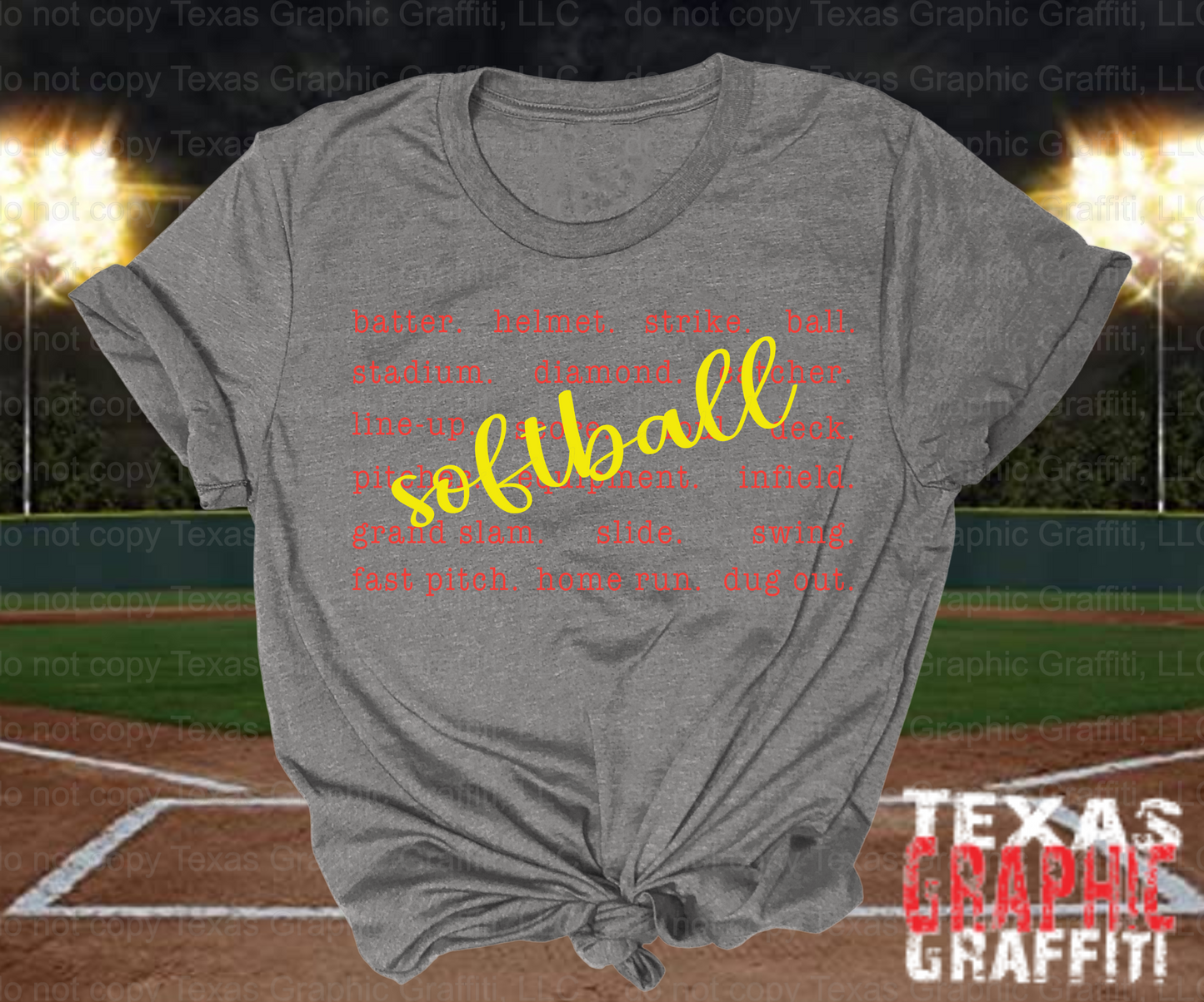 Baseball/Softball Typography