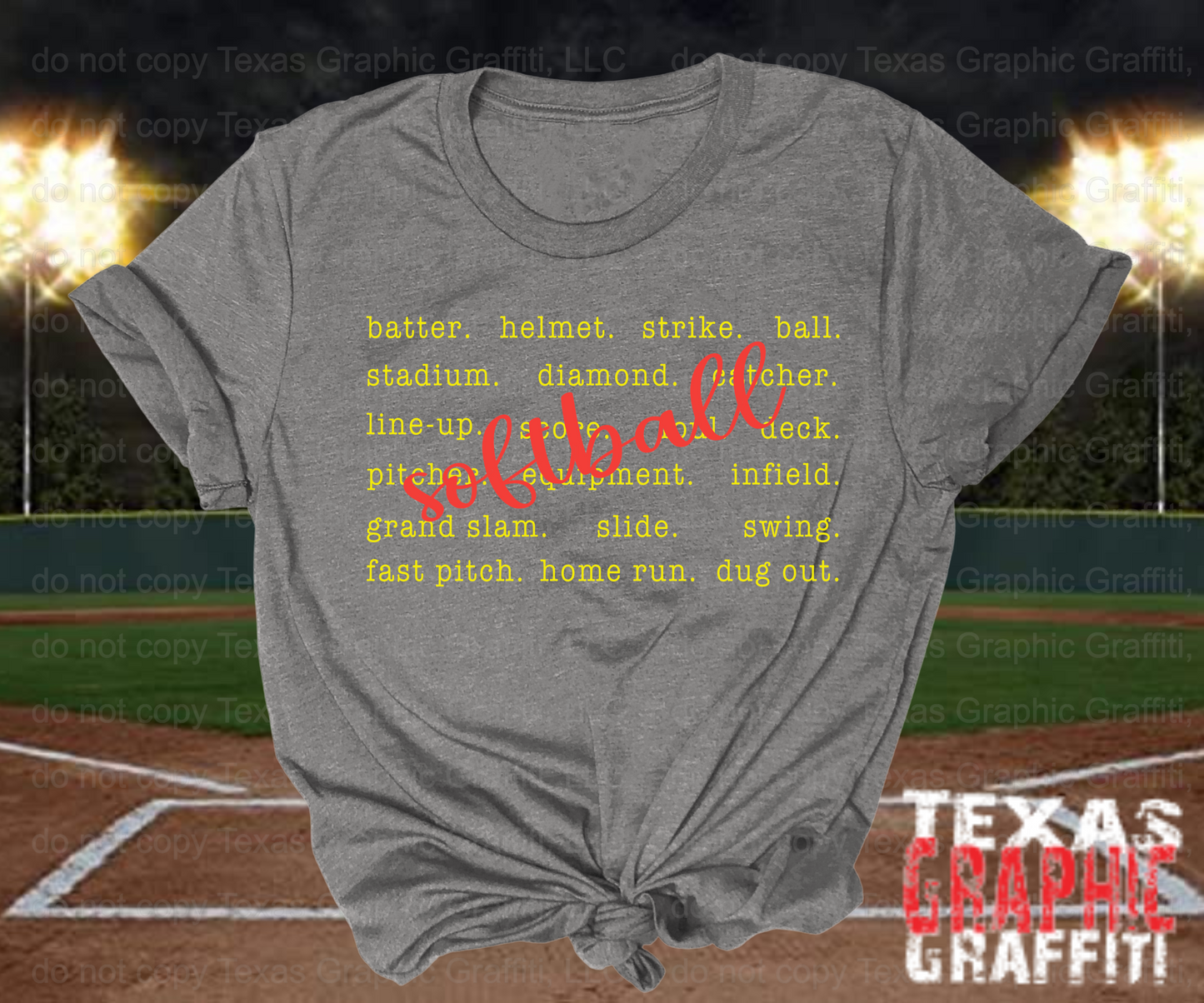 Baseball/Softball Typography